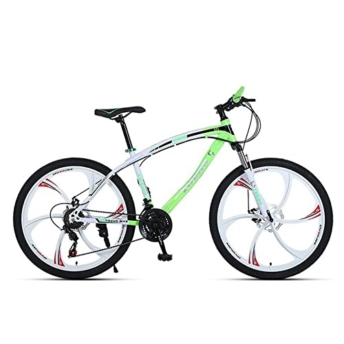 Mountain Bike : XUDAN Mountain Bike，24 / 26 Inch 24 / 27 / 30-Speed Full-Suspension Cross-Country Road Bike, Dual Disc Brakes, Carbon Steel Frame, Sensitive Speed Adult Outdoor Bike