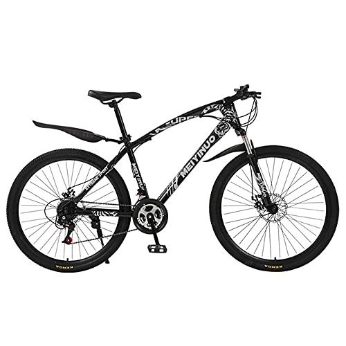 Mountain Bike : XUDAN Mountain Bike, 26-Inch Full Suspension Mountain Bike, 21 / 24 / 27-Speed Dual Disc Brakes, Thick Anti-Skid Tires, Sensitive Shifting, Hiking And Cross-Country Commuting