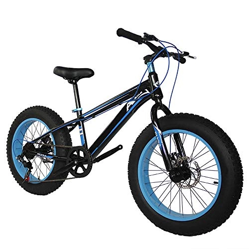 Mountain Bike : XWDQ 4.0 Super Wide Tire Damping Snowmobile Speed Off-Road ATV 20 Inch Disc Brakes Student Mountain Bike