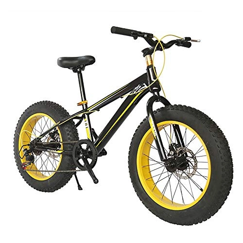 Mountain Bike : XWDQ Variable Speed Off-Road ATV 20 Inch Disc Brakes Student Mountain Bike 4.0 Super Wide Tire Damping Snowmobile