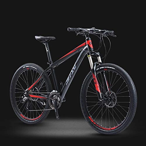Mountain Bike : XXL Mountain Bikes, 26 / 27.5 Inch Aluminum Full Suspension Double Disc Brake Bicycles, 27 Speed, for Outdoor Exercise Fitness, for Adult Teens Urban Commuters