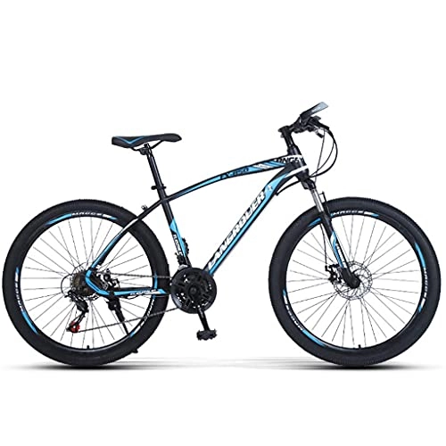 Mountain Bike : Y DWAYNE Bicycles Adult Hard Tail Mountain Bike, 26 Inches, 27 Speed, Disc Brakes, Suitable Height: 160-185Cm, Multiple Colours, Blue