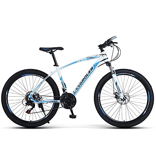 Mountain Bike : Y DWAYNE Bicycles Adult Hard Tail Mountain Bike, 26 Inches, 27 Speed, Disc Brakes, Suitable Height: 160-185Cm, Multiple Colours, White