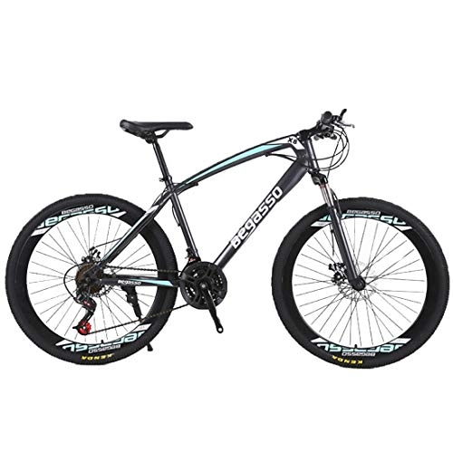 Mountain Bike : Y & Z Fashion Dual Disc Brake Spoke Wheels mountain bike, Green-Length: 168cm