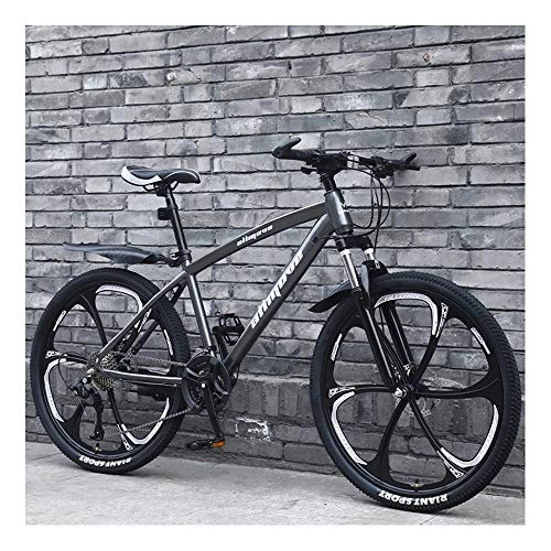 Mountain Bike : YCHBOS Bikes for Men 24 / 26 Inch Mountain Bike 27 Speed, Hardtail Mountain Bike for Adults, Mountain Bicycle with Front Suspension Adjustable Seat, MTB Bicycle with 6 Cutter WheelE-24 inch
