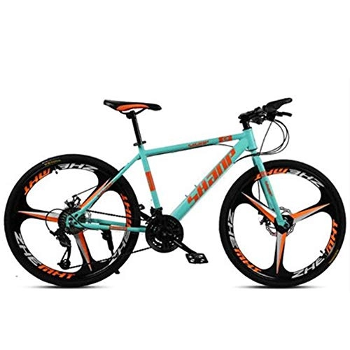 Mountain Bike : YI KE Mens Mountain Bike Gears Dual Disc Brakes Full Suspension MTB 26 inch Wheels Outdoors Unisex Adult