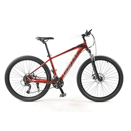 Mountain Bike : YIGOLE Mountain Bike 27 Speed Off Road Bicycle 27.5 Inch Adult Men and Women Bicycles Dual Disc Brakes MTB Bike (red, 27 speed)