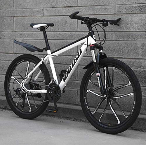 Mountain Bike : YOUSR High Carbon Steel Frame Adult Cross Country Bicycle - Commuter City Hardtail Mountain Bike 24 Speed