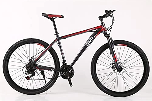 Mountain Bike : Youth / Adult 21-speed 29inch Broken Wind Spoke Wheels Multifunctional Mountain Bike, Front Suspension Of Mountain Cross-country Bike, Multiple Colors, Anti-slip Resin Pedals, High-carbon Steel Frame, fo