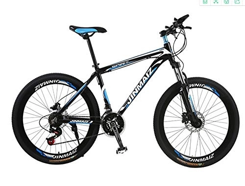 Mountain Bike : YQ&TL Adult Mountain Bike, Mountain Trail Bike Aluminum alloy Outroad Bicycles, 26 inch 21Speed Bicycle Full Suspension MTB Gears Dual Disc Brakes Mountain Bicycle B