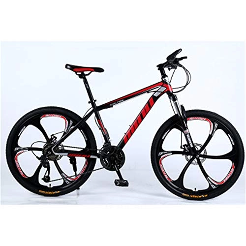 Mountain Bike : YQ&TL Adult mountain Dirt bike 21 / 24 / 27 / 30Speed ​​Speed ​​Travel bicycle 26 Inch Men and Women bicycle MTB Double Disc Brake High Carbon Steel Frame Large Outdoor bicycle bike A 24 speed