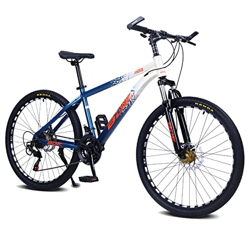 Mountain Bike : zcyg Adult Mountain Bike, 24 Speeds, 26-Inch Wheels, Aluminum Frame, Disc Brakes, Multiple Colors(Size:26inch, Color:E)