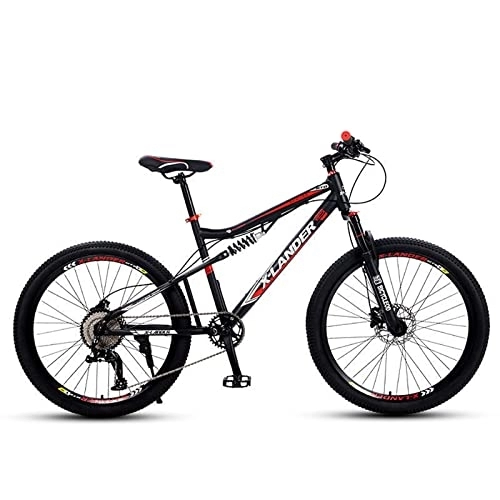 Mountain Bike : zcyg Mountain Bike 24 / 26 Inch Wheel 27 Speed Mountain Bicycle For Men And Women, High Carbon Steel Frame Road Bike With Daul Disc Brakes Suitable For Outdoor Sports And Commutin(Size:24inch)