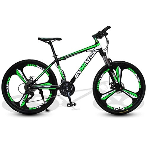 Mountain Bike : ZDZXC Adult Mountain Bike 21 Speed 26 Inch Outroad Mountain Bike Carbon Steel Thickened Frame Double Mechanical Disc Brakes with Flexible Shock Absorption System
