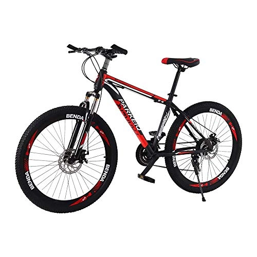 Mountain Bike : ZHIPENG 26-Inch Mountain Bike with 21-Speed Dual-Disc Brake, Shock-Absorbing Off-Road Bike, Student Light Bike, Youth Adult Outdoor Cycling Travel Exercise