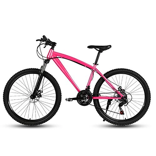 Mountain Bike : ZJBKX 24 Inch Mountain Bike, Variable Speed Double Disc Brake Male and Female Variable Speed Student Bicycle 24speed