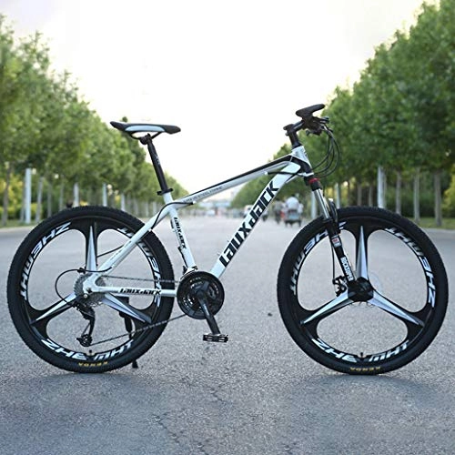 Mountain Bike : ZRN Mountain Bike 24 / 26-inch Variable Speed Adult Shock-absorbing Bicycle Mountain Bike Double Disc Brake Carbon Steel Off-road Outdoor City Cycling Travel