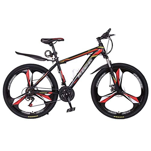 Mountain Bike : ZRN Outdoors Sport Cycling 24 / 26 Wheel Mountain Bike, 24 Speed, High-carbon Steel Frame with Disc Brakes Bicycle