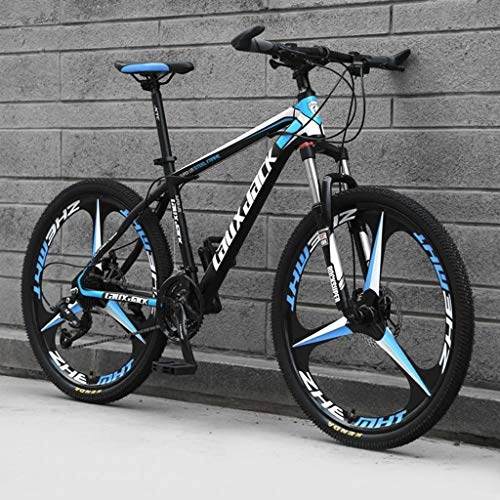 Mountain Bike : zxcvb 21 / 24 Speed Bicycle with Full Suspension, 26in Carbon Steel Mountain Bike, Men and Women’s Variable Speed Trail Bike MTB