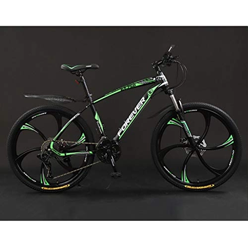 Mountain Bike : zxcvb 24 / 26 Inch Lightweight Mountain Bike Outroad Adult Bike Portable Bicycle Road Bikes with 27 Speed Dual Disc Brakes and Adjustable Seat