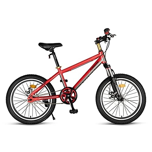 Mountain Bike : ZXQZ 20 Inch Mountain Bike, Adjustable Brake Handle, Outdoor Sports Road Bike, for Children Aged 8-14 (Color : Red)