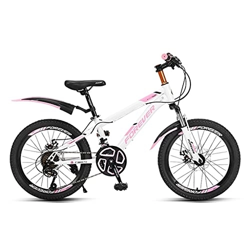 Mountain Bike : ZXQZ 24-speed Bicycle, 20 / 22 Inch Hardtail Mountain Bikes with Adjustable Seat Cushion, for Men and Women (Color : Pink, Size : 22in)