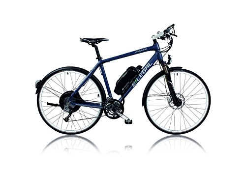 Road Bike : 19 / 21inch, Trekking, Urban 'C, New Cross, Electric Bike, Pedelec, Electric Bike, with Optional LightSkin28inch bicycle 27Gears Tyre SRAM X9, 250W, Suntour Suspension Forks Lockout Kit Green Direct DriveContinental Safety System