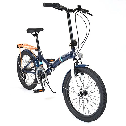 Road Bike : 20" Wayfarer Folding BIKE - Commuter City Bicycle in NAVY BLUE (Mens) New