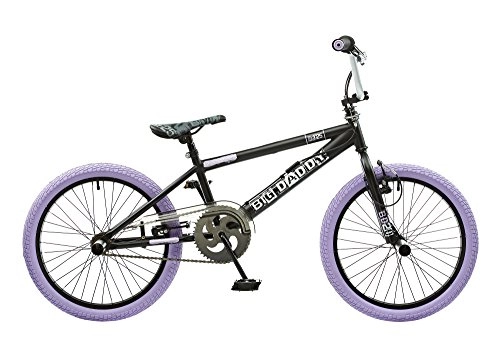 Road Bike : 2016 Rooster Big Daddy Kids 20" Wheel Freestyle BMX Bike Black Purple RS125