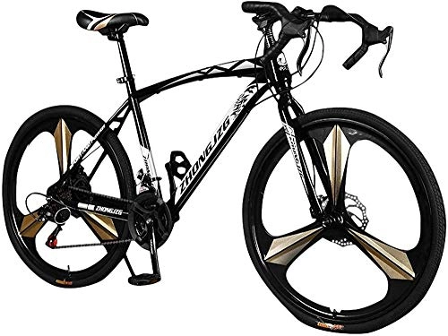 Road Bike : 26 Inch 21-Speed Mountain Bike 700c Sports Car 40 Ring Distribution of Variable Speed Mountain Road Car Double Disc Brake Bicycle