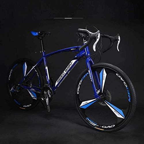 Road Bike : 26-Inch Road Bicycle, 27-Speed Bikes, Double Disc Brake, High Carbon Steel Frame, Road Bicycle Racing, Men's And Women Adult-Only