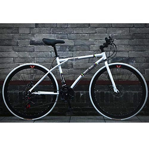 Road Bike : 26-Inch Road Bicycles, 24-Speed Bikes, Men's And Women Adult-Only, High Carbon Steel Frame, Road Bicycle Racing, Wheeled Bicycle