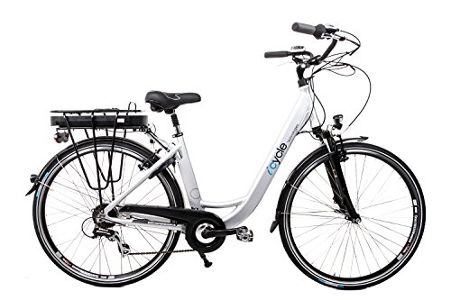 Road Bike : 28Zoll Alu E Bike Women Electric Bicycle Pedelec Shimano 836V 13Ah Silver