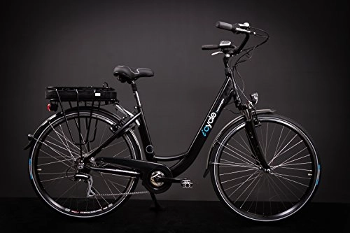 Road Bike : 28Zoll Alu E Bike Women Electric Bicycle Pedelec Shimano 8Speed Electric Bike 36V 13Ah Black