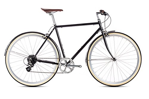 Road Bike : 6KU 8Speed City Bike-Delano-Bike, Bicycle, City, black, 49 cm