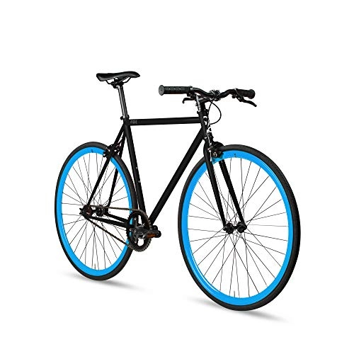 Road Bike : 6KU Unisex's 89526-Fixie-Ink Azure-S-49cm Fixie, Ink Azure, S / 49cm