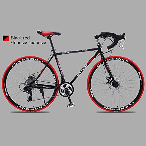 Road Bike : 700c aluminum alloy road bike 27 speed-double disc brake road bike ultra light bike-6 accessories included