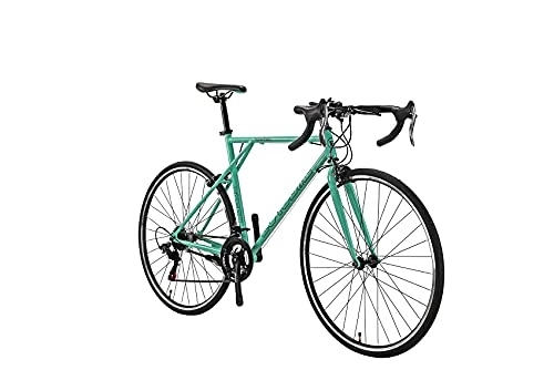 Road Bike : 700C Road Bike for Mens, Steel Frame, Caliper Brake Adult Bike Multiple Colors (Green)