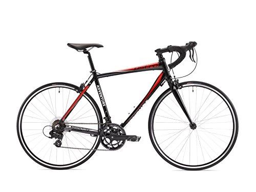 Road Bike : Adventure Unisex's Ostro Road Bike-Black / Red, 54 cm