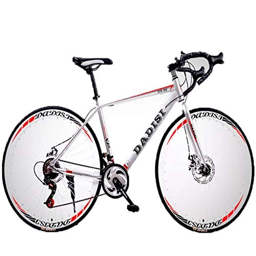 Road Bike : Aluminum Alloy Variable Speed Road Bike, Full Suspension Road Bike With Disc Brake, A Variety Of Colors Available GH