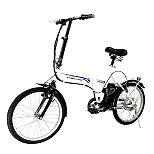 Road Bike : Ambm Electric Bicycle Lithium Battery Moped 20 In Portable And Foldable