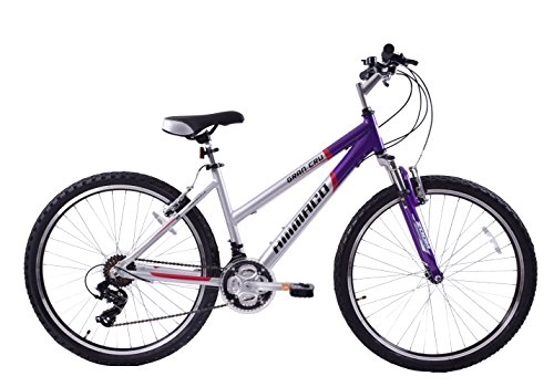 Road Bike : Ammaco Gran Cru 26" Wheel Womens Front Suspension Alloy 19" Frame MTB Bike Purple / Silver