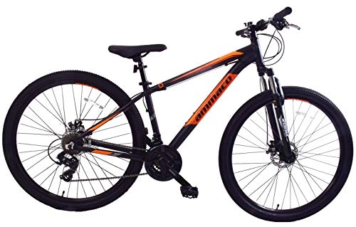 Road Bike : Ammaco. Team 4.0 29" Large Wheel Mountain Bike Disc Brakes Front Suspension Alloy 16" Frame Black / Orange