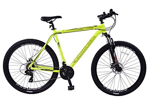 Road Bike : Ammaco Team 4.0 29" Wheel Mens MTB Bike Front Suspension Disc Brakes 21" Frame Yellow