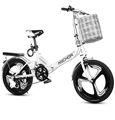 Road Bike : AOHMG Foldable Bike Lightweight Folding Bike, 7-Speed City Folding Bicycle Adjustable Seat