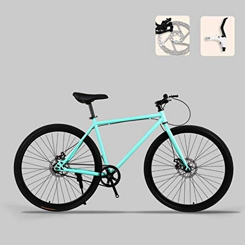 Road Bike : Aoyo 26 Inch Bikes, Road Bicycle, Double Disc Brake, High Carbon Steel Frame, Road Bicycle Racing, Men's And Women Adult, Colour:E (Color : B)