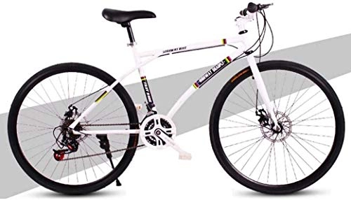 Road Bike : Aoyo Road Bicycles, 24-Speed 26 Inch Bikes, Double Disc Brake, High Carbon Steel Frame, Road Bicycle Racing, Men's And Women Adult-Only