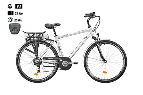 Road Bike : Atala Electric Bike e-run FS MAN 30026"6-V TG. 49bafang 317WH A3202018Grey (City Bike Electrical)