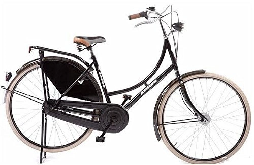 Road Bike : Avalon Classic De Luxe 28 Inch 57 cm Woman 3SP Drum brake Black