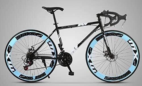 Road Bike : AXWT Bicycle Bicycle, Claw Handlebars, City Cycling Bikes, Shiftable Road Racing High-speed Tower Wheels, High-carbon Steel Frames 26-inch 60-knife Bicycles Men And Women Bicycles